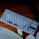 thumbnail image 2 of Teclas de PC totalmente transparentes, color blanco, 114 teclas, teclas de cristal de doble disparo, perfil de cereza para interruptores Cherry MX, Teclado mecánico, 2 of 5