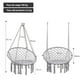 thumbnail image 3 of Silla de Hamaca Colgante de Cuerda de Algodón Costway con Borlas para Patio Sala de Estar Balcón Gris 80 x 60 x 125 cm Hasta 150 kg, 3 of 10