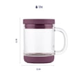 thumbnail image 4 of Ello Nova Shine 12oz Glass Mug with Lid, Figgy Pudding, 4 of 7