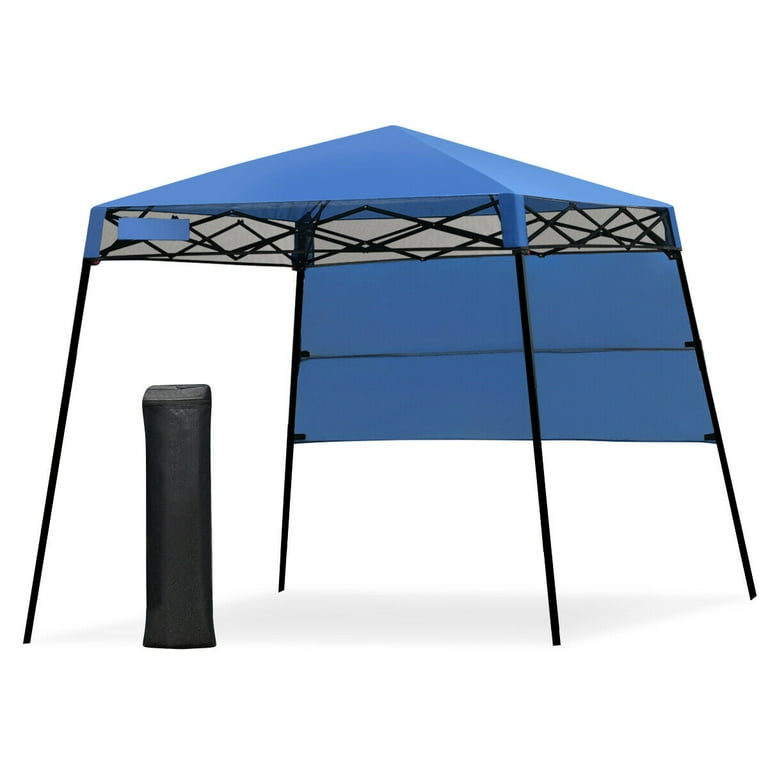 Gymax 7x7 FT Slant Leg Pop up Canopy Tent Shelter Adjustable