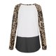 thumbnail image 4 of Blusa de manga larga de verano para mujer con cuello y cremallera de leopardo ahuecado Fridja  ghj987+618, 4 of 5