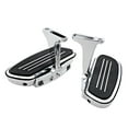 thumbnail image 3 of Astra Depot Chrome Aluminum Billet Passenger Floorboard With Mounting Brackets for 1993-2021 Harley Touring Road Glide, 3 of 6