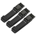 thumbnail image 1 of Unique Bargains 1m Length with Quick Release Buckle Luggage Straps, Black 3 Pack, 1 of 5