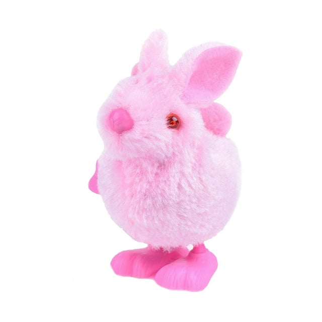 Chick Toy Stuffed Rabbit Kids Toys 8x9cm Plastic Wind Up Clockwork Multicolor Children Gift Easter Decoration