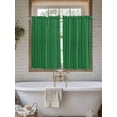 thumbnail image 4 of Retro Green Bathroom Window Curtain, Vintage Rustic Plants Trees Lines Pattern Light Filtering Coffee Kitchen Curtains, Bedroom Living Room Curtains 2 Panel 84"x54", 4 of 6