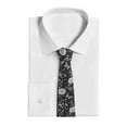 thumbnail image 2 of Men'S Tie 4.7×3.1in Is Not Easy To Deform And Fade Anti-Drift Button Design Is Easy To Take Care Of For Work Travel Daily Business Flowers Carnation Snapdragon Butterflies Bees, 2 of 8