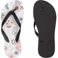 thumbnail image 3 of Dreamtimes Flip Flops Slippers Country Garden Floral Flowers Butterfly Bird for Women Girl Men Sandals Beach Summer Shower Slippers, 3 of 5