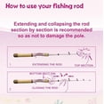 thumbnail image 3 of Kids Fishing Pole Set, Kids Fishing Rod and Reel Combo and Fishing Net Tackle Box with Fishing Lures Hooks and Bag for Girls Age Beginner Little Children Junior Anglers, 3 of 7