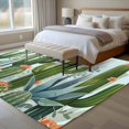 thumbnail image 4 of Tropical Plant Large Area Rugs 6x9 ft Summer Cactus Succulent Watercolor Blue Washable Rug Non Slip Indoor Carpet Absorbent Floor Mat for Living Room Bedroom Dining Room, 4 of 9