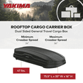 thumbnail image 5 of Yakima SkyBox NX LG 16 Cu Ft General Travel Vehicle Rooftop Cargo Hard Shell Carrier Box, 5 of 10