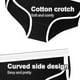 thumbnail image 4 of Bikini de algodón para mujer de 4 piezas, bragas atrevidas transpirables para mujer, bikini suave y cómodo para mujer (multicolor), 4 of 5