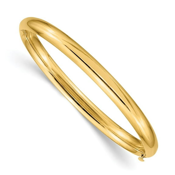 Auriga 14K Yellow Gold Hinged Bangle for Women 6 inch for Women