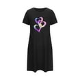 thumbnail image 5 of WJHWSX Womens Nightgown,Nightgowns for Women,Soft,Easy Care,Printed,Black,2XL, 5 of 5