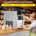 thumbnail image 2 of Missky Electric Ice Cream Maker, 2200W Soft Serve Ice Cream Maker Machine with 3 Flavors & Automatic Cleaning for Home, Snack Bar, Shop, 2 of 8