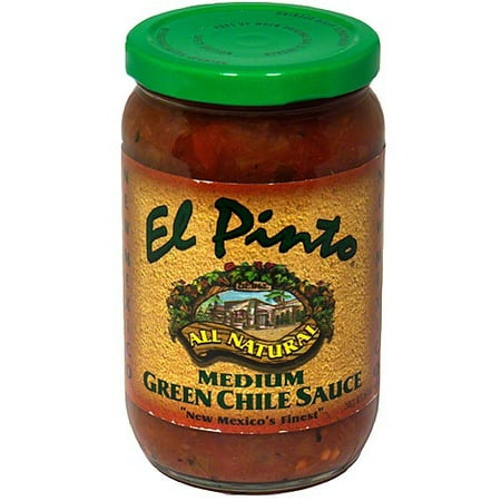El Pinto Medium Green Chile Sauce, 16 oz, (Pack of 6)