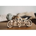 thumbnail image 2 of Puzzle 3D para motocicleta Wood Trick con motor de goma elástica, 2 of 8