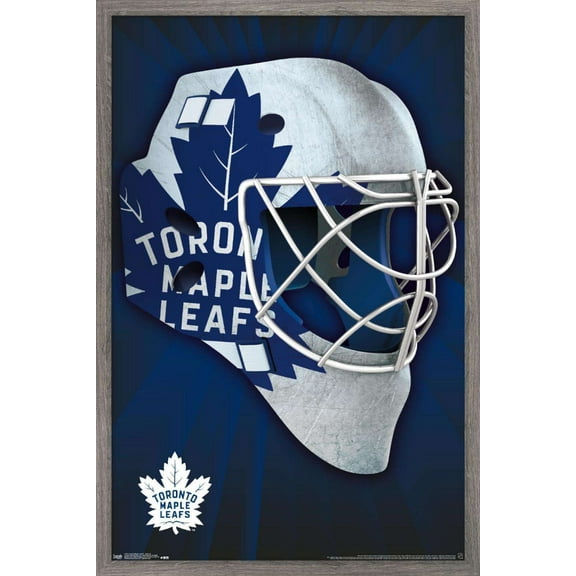 NHL Toronto Maple Leafs - Mask 16 Wall Poster, 22.375" x 34", Framed