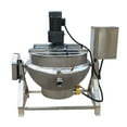 thumbnail image 4 of 26.5 Gallon Electric Jacketed Kettle Stainless Steel Tilt Kettle with Scraper 220V 3-phase, 4 of 16