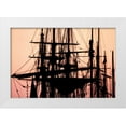 thumbnail image 3 of Alan Hausenflock 18x13 White Modern Wood Framed Wall Art Titled - Tall Ships at Sunset I, 3 of 5