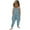 Blue-8, variant on Odeerbi Toddler Girls Cute Jumpsuit Summer Breathable Overall Pants Kids Boys Fashion Imitation Denim Heart Print Suspenders Romper Blue