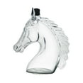 thumbnail image 2 of Decantador de whisky, dispensador de bebidas, novedoso decantador de vidrio transparente con forma de caballo 1000 ml, 2 of 9