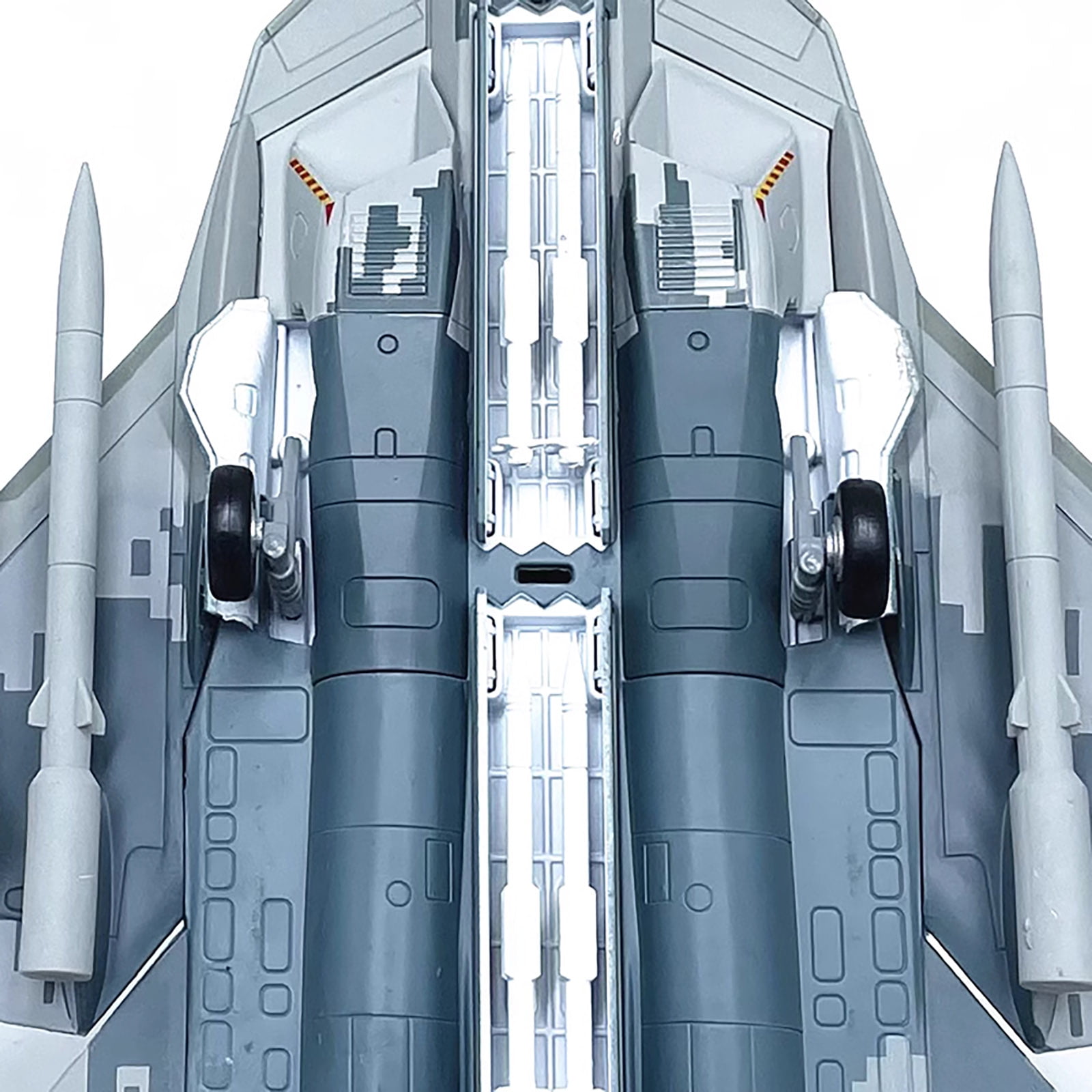 GUYUTING Russian Air Force Sukhoi Su-57 Model Airplane, 27.3cm x 19.5cm, for Aviation Collections & Display Purposes