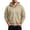 A_Khaki, variant on Men's Windbreakers Casual Jacket Loose Solid Color Outdoor Long Sleeved Hooded Casual Jacket/jacket Windbreaker Front-Zip Jacket Black 4XL