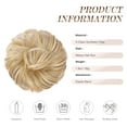thumbnail image 5 of Messy Bun Beach Blonde Hair Piece Human Hair Blonde – Natural Soft Updo Look, Secure & Lightweight Hair Bun Extensions For Women, messy bun hair piece, 5 of 10
