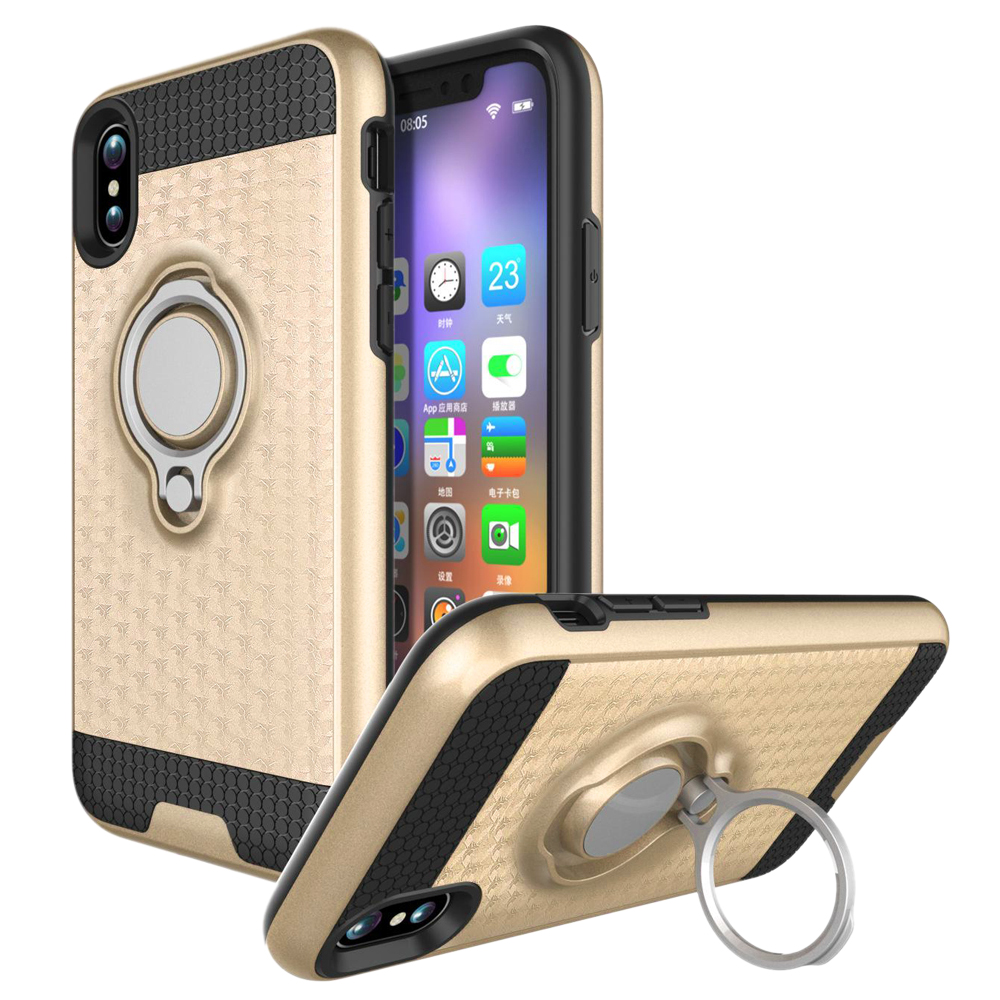 Apple IPHONE X Ring Holder Impact Resistant Shockproof Heavy