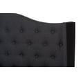thumbnail image 5 of Baxton Studio Alesha Modern and Contemporary Charcoal Grey Fabric Upholstered Full Size Bed, 5 of 6