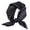 Dot Black, variant on Men Silk Scarves 100% Silk 21" x 21" Square Neck Scarf Pure Color Breathable Lightweight Neckerchief Fashion