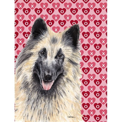 Caroline's Treasures Dalmatian Hearts Love and Valentine's Day House Vertical Flag