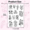 thumbnail image 2 of Vintage Flower Clear Rubber Stamps Words Vase Clock Butterfly Transparent Retro Spring Natural Plants Theme with Geometric Elements Postmark Silicone Seals Stamp DIY Scrapbooking Paper Craft for DIY, 2 of 9