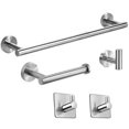 thumbnail image 1 of Amdohai 5 Pieces Bathroom Hardware Accessories Set Towel Bar Robe Hooks Toilet, 1 of 9