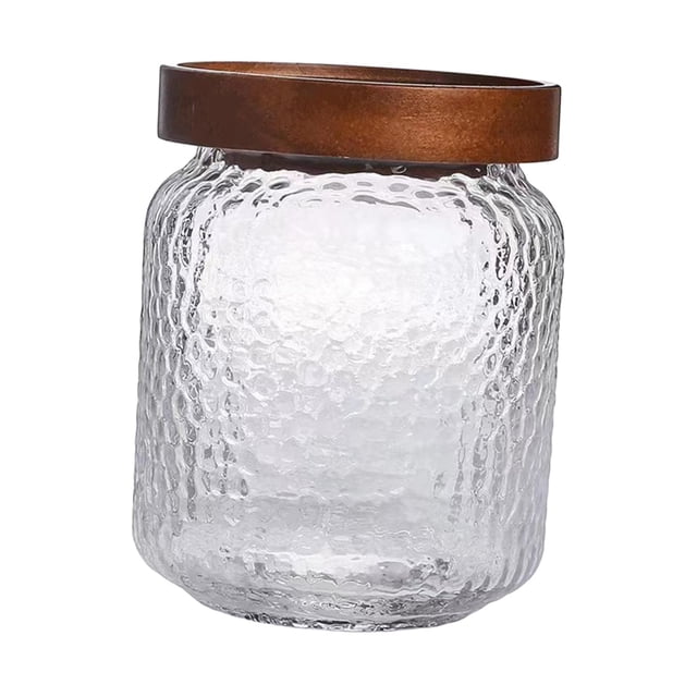Airtight Food Storage Container Home Organizer Container with Lid Glass Kitchen 500ml