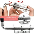 thumbnail image 4 of Pasador de pestillo con resorte, cerradura de puerta engrosada con perno de barril de acero inoxidable, acabado cepillado de 5 pulgadas (2 piezas), 4 of 5