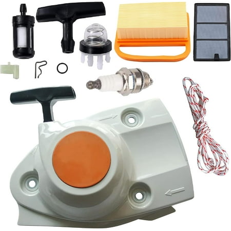 

Uingual Recoil Starter Assembly with Air Filter Tune Up Kit for Stihl TS410 TS420 TS480i TS500i Concrete Cut-Off Saws Replace OEM 4238 190 0300 4238 140 4401 E2661
