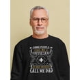 thumbnail image 2 of A Physician Dad Sweatshirt Men -Image by Shutterstock, Male Small, 2 of 4