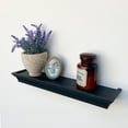 Mainstays 18" Rectangle Decorative Wall Shelf, Black