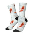 thumbnail image 1 of Fotbe Koi Fish Corals,Spring Summer Calcetas Largas con Estampado para Hombre y Mujer – Calcetas de Compresión Transpirables y Elásticas, Viajar y Uso Diario Talla 5-11, 1 of 6