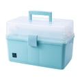 thumbnail image 1 of Speravity Caja plástica de medicina familiar de gran capacidad y bien organizada para todas las necesidades, caja de primeros auxilios portátil Herramientas eléctricas, 1 of 6