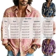 thumbnail image 3 of Fsmtpdam Long Sleeve Shirts for Men Hawaiian Button Down Collared Retro Floral Print Tops Boho Lightweight Beach Vacation Vintage Shirt, 3 of 5