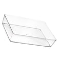 thumbnail image 3 of Drawer Storage Divid Box Transparent Plastic Tray, Stackable Storage Organizer for Bedroom Bathroom Office Use, 3 of 5