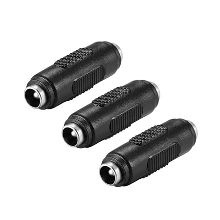 DC Female to Female Connector 5.5mm x 2.5mm Power Jack Adapter Black 3Pcs price history on PriceWatchPro