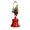B, variant on Christmas Bell Hanging Ornaments Rustic Metal Bell Decoration with Artificial Pine Needles Berries for Christmas Tree Wreath Door Window Decor