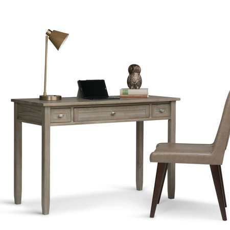 Wyndenhall Norfolk Solid Wood Rustic 48 Inch Wide Writing Office