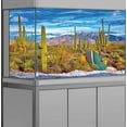 thumbnail image 5 of 24X12IN Reptile Habitat Background Rock Blue Sky Oasis Cactus Desert Terrarium Background with 10 Eva Double Sided Tape with 8 EVA Double-Sided Tape, 5 of 5