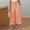 Orange, variant on Women's Wide Leg Capri Pants Cropped Palazzo Summer Beach Vacation Casual Pants with Pockets Drawstring Purple XL(XL)