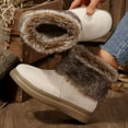 thumbnail image 4 of Tao Tao Womens Patty Cold Weather Snow Boot Warm Lined Winter Boots Faux Fur Beige 43, 4 of 9