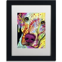 Trademark Fine Art 'Close Up Lab' Canvas Art by Dean Russo, White Matte, Black Frame